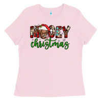 Bubblegum Pink mooey christmas Ladies Tee - JahusDesignShop