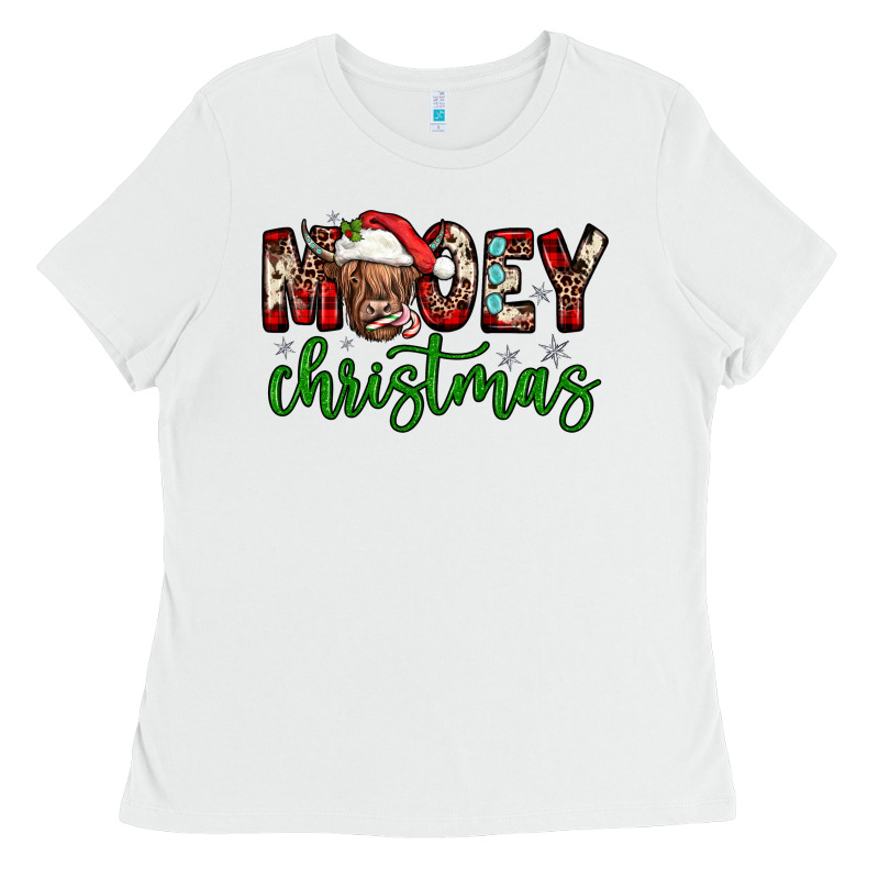 Mooey Christmas Ladies Tee by JahusDesignShop | Teevron