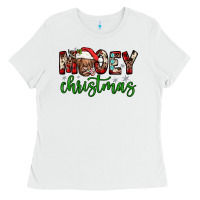 White mooey christmas Ladies Tee - JahusDesignShop