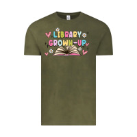 Vintage Olive library grown up Vintage Tee - MaliasSmallBusiness