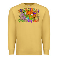 Antique Gold trick or treat smell my feet Premium Sweatshirt - CowGirlArtShop