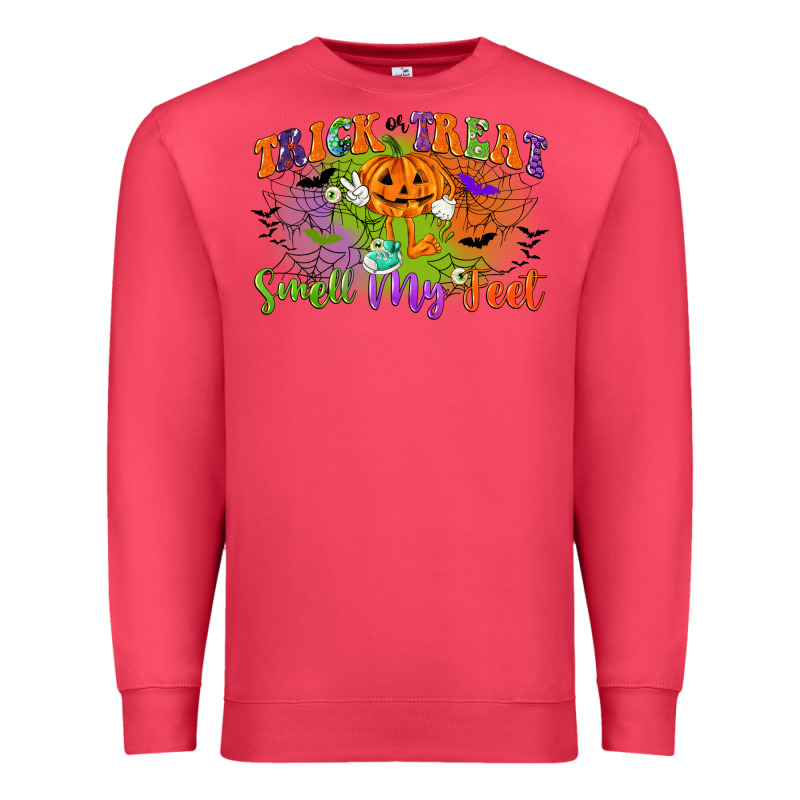 Trick Or Treat Smell My Feet Premium Sweatshirt by CowGirlArtShop | Teevron
