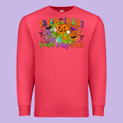 Trick Or Treat Smell My Feet Premium Sweatshirt Designed By Cowgirlartshop