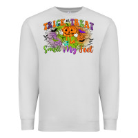 Dove Grey trick or treat smell my feet Premium Sweatshirt - CowGirlArtShop