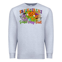 Heather Grey trick or treat smell my feet Premium Sweatshirt - CowGirlArtShop