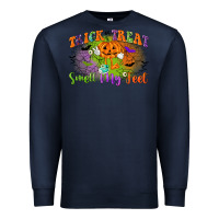 Navy trick or treat smell my feet Premium Sweatshirt - CowGirlArtShop