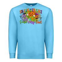 Ocean Blue trick or treat smell my feet Premium Sweatshirt - CowGirlArtShop