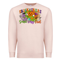 Pale Pink trick or treat smell my feet Premium Sweatshirt - CowGirlArtShop
