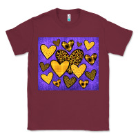 Burgundy team spirit color purple and gold Classic Tee - JahusDesignShop