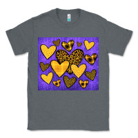 Charcoal Heather team spirit color purple and gold Classic Tee - JahusDesignShop