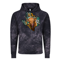 Cloud Black texas map highland cow Vintage Hoodie - Jasminsmagicworld