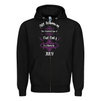Black all women are created equal but only the smartest are born in july bla Zipper Hoodie - Bettercallsaul
