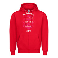 Red all women are created equal but only the smartest are born in july bla Zipper Hoodie - Bettercallsaul