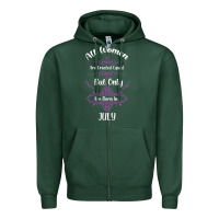 Sports Green all women are created equal but only the smartest are born in july bla Zipper Hoodie - Bettercallsaul