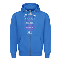 True Royal all women are created equal but only the smartest are born in july bla Zipper Hoodie - Bettercallsaul