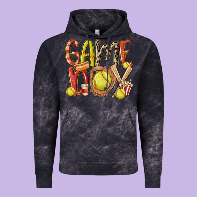 Game Day Softball Vintage Hoodie Designed By Maliassmallbusiness