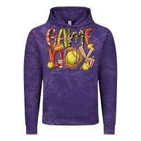 Cloud Purple game day softball Vintage Hoodie - MaliasSmallBusiness