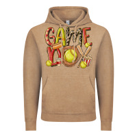 Vintage Coffee game day softball Vintage Hoodie - MaliasSmallBusiness
