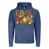 Vintage Denim game day softball Vintage Hoodie - MaliasSmallBusiness
