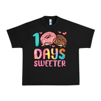 Black 100 days sweeter Urban Heavy Tee - MaliasSmallBusiness