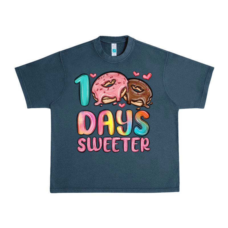 100 Days Sweeter Urban Heavy Tee by MaliasSmallBusiness | Teevron