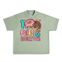 Oil Green 100 days sweeter Urban Heavy Tee - MaliasSmallBusiness