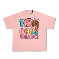 Salmon 100 days sweeter Urban Heavy Tee - MaliasSmallBusiness