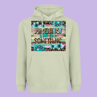 Probably Late For Something Tumbler 3 Heavyweight Hoodie Designed By Cowgirlartshop