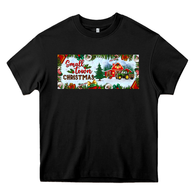 Small Town Christmas Heavy Core Tee by BundleAndBundleShop | Teevron