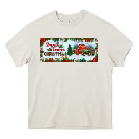Cream small town christmas Heavy Core Tee - BundleAndBundleShop