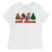 White merry christmas tree Ladies Tee - JahusDesignShop