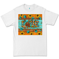 White Sunflower Leopard Thanksgiving Love Premium Tee - Artiststas