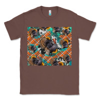 Chestnut Thanksgiving Turkey sunflower turquoise Classic Tee - NancyCooperArtShop