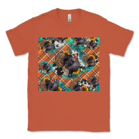 Copper Thanksgiving Turkey sunflower turquoise Classic Tee - NancyCooperArtShop