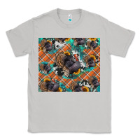 Moon Dust Thanksgiving Turkey sunflower turquoise Classic Tee - NancyCooperArtShop