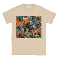 Mushroom Thanksgiving Turkey sunflower turquoise Classic Tee - NancyCooperArtShop