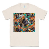 Natural Thanksgiving Turkey sunflower turquoise Classic Tee - NancyCooperArtShop