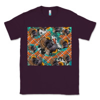 Plum Thanksgiving Turkey sunflower turquoise Classic Tee - NancyCooperArtShop