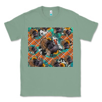 Sage Thanksgiving Turkey sunflower turquoise Classic Tee - NancyCooperArtShop