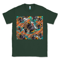 Sports Green Thanksgiving Turkey sunflower turquoise Classic Tee - NancyCooperArtShop