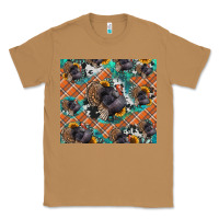 Toasted Coconut Thanksgiving Turkey sunflower turquoise Classic Tee - NancyCooperArtShop