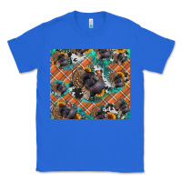 True Royal Thanksgiving Turkey sunflower turquoise Classic Tee - NancyCooperArtShop