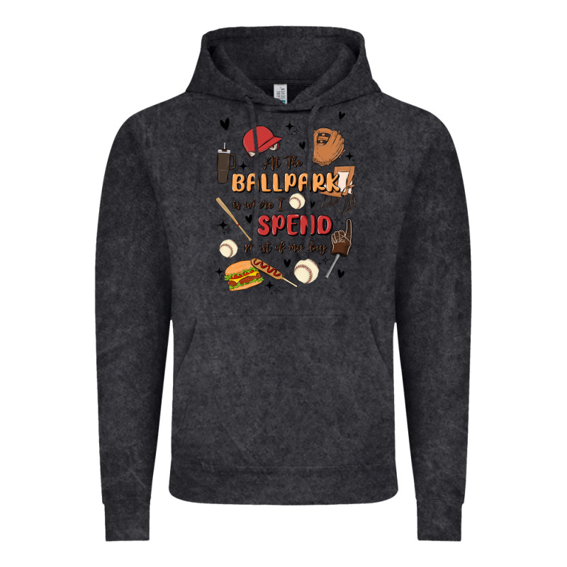 At The Ballpark Is Where I Spend Most Of My Day Vintage Hoodie by MaliasSmallBusiness | Teevron