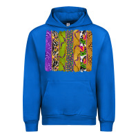 Cobalt Mardi Gras Brushstrokes Urban Hoodie - BundleAndBundleShop