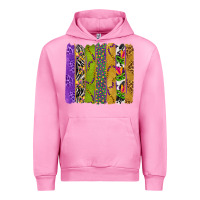 Fuchsia Pink Mardi Gras Brushstrokes Urban Hoodie - BundleAndBundleShop