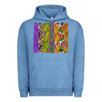 Pigment Pebble Blue Mardi Gras Brushstrokes Urban Hoodie - BundleAndBundleShop