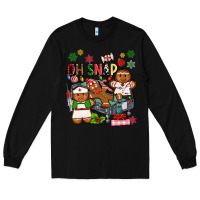 Black oh snap christmas Long Sleeve Tee - MaliasSmallBusiness