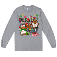 Heather Grey oh snap christmas Long Sleeve Tee - MaliasSmallBusiness