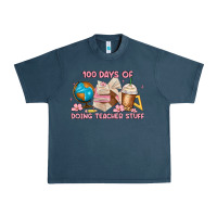 Midnight Navy 100 days of doing teacher stuff Urban Heavy Tee - MaliasSmallBusiness