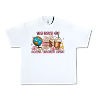 White 100 days of doing teacher stuff Urban Heavy Tee - MaliasSmallBusiness
